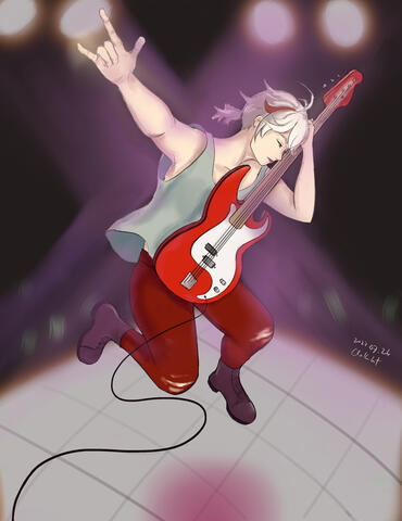 Kazuha trying out some rock n roll - 2022 Jul 27